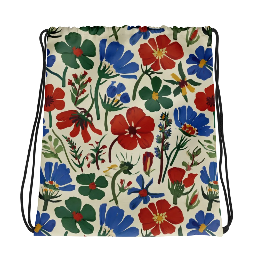 Garden Gouache on Drawstring Bag — Photo