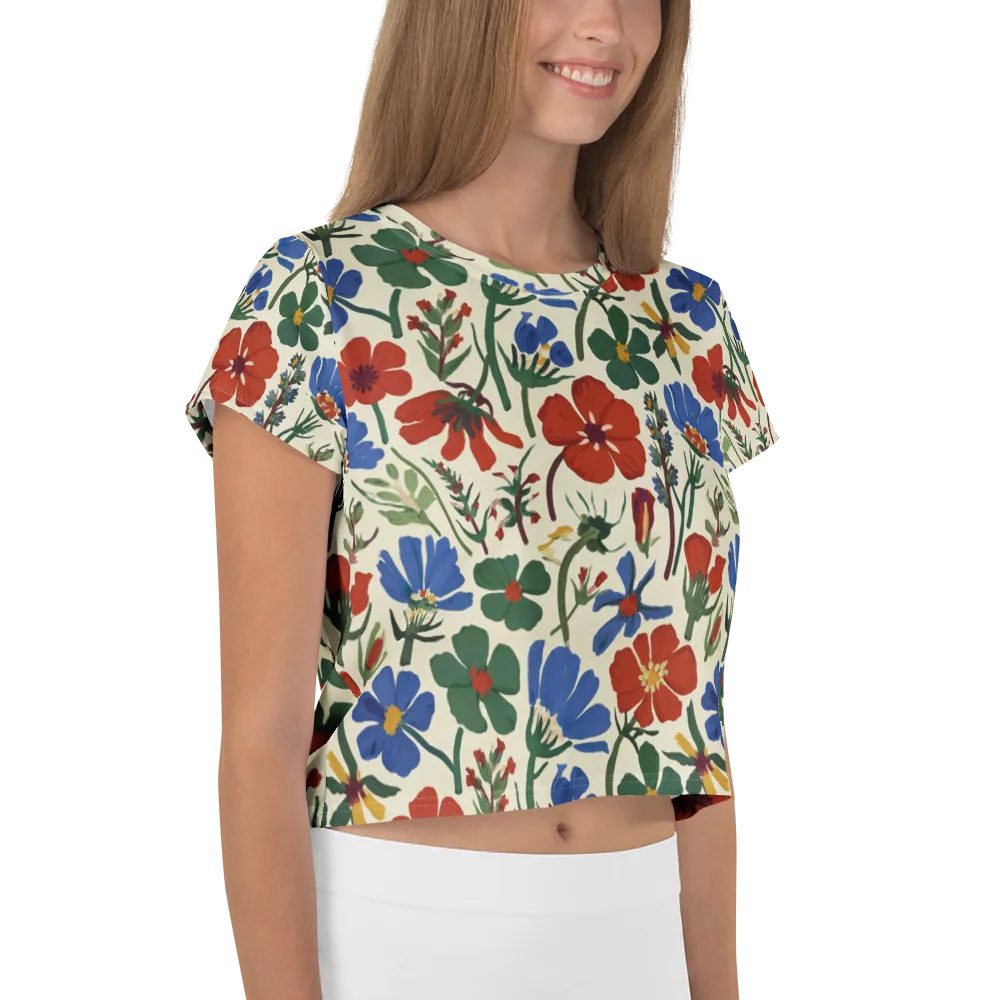 Garden Gouache on Crop Tee — Right
