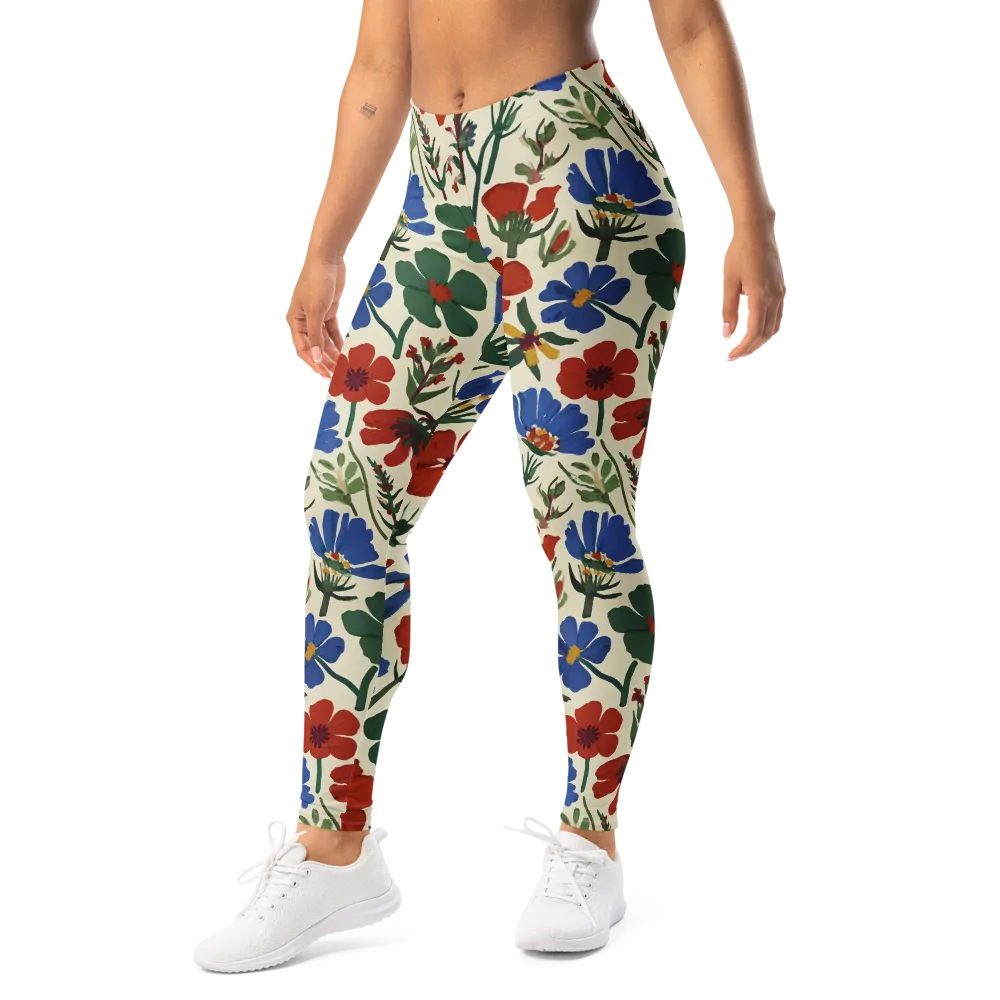 Garden Gouache on Leggings — Left Front