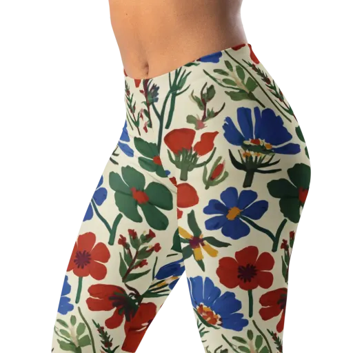 Garden Gouache on a Leggings