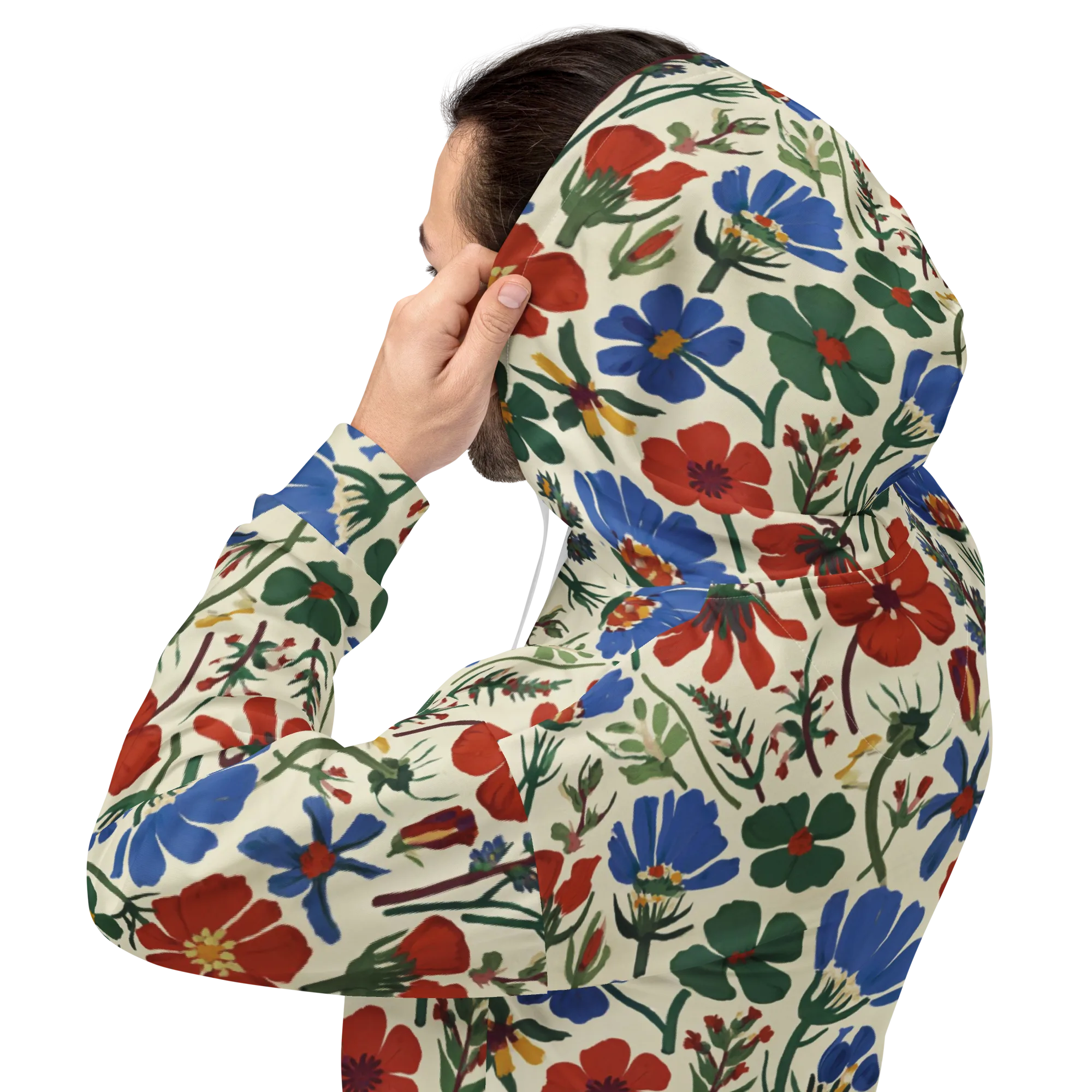 Garden Gouache on Hoodie — Back