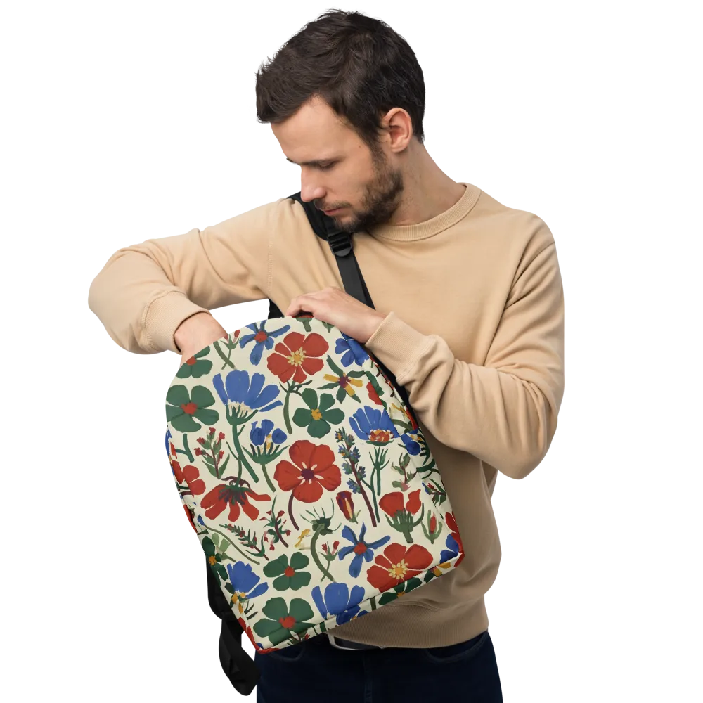Garden Gouache on Minimalist Backpack — Front