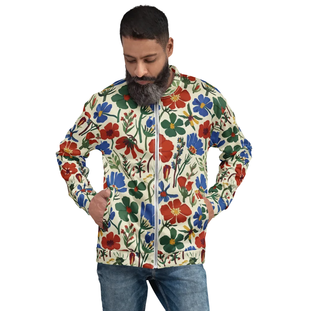 Garden Gouache on Bomber Jacket — Front