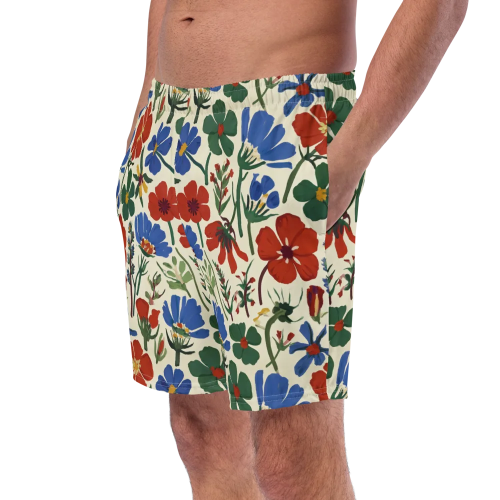 Garden Gouache on Swim Trunks — Left Front