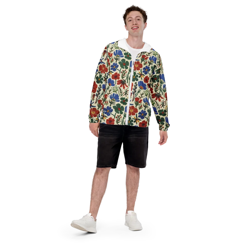 Garden Gouache on Men's Windbreaker — Front