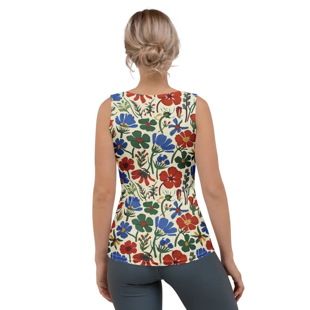 Garden Gouache on Women's Tank Top — Back