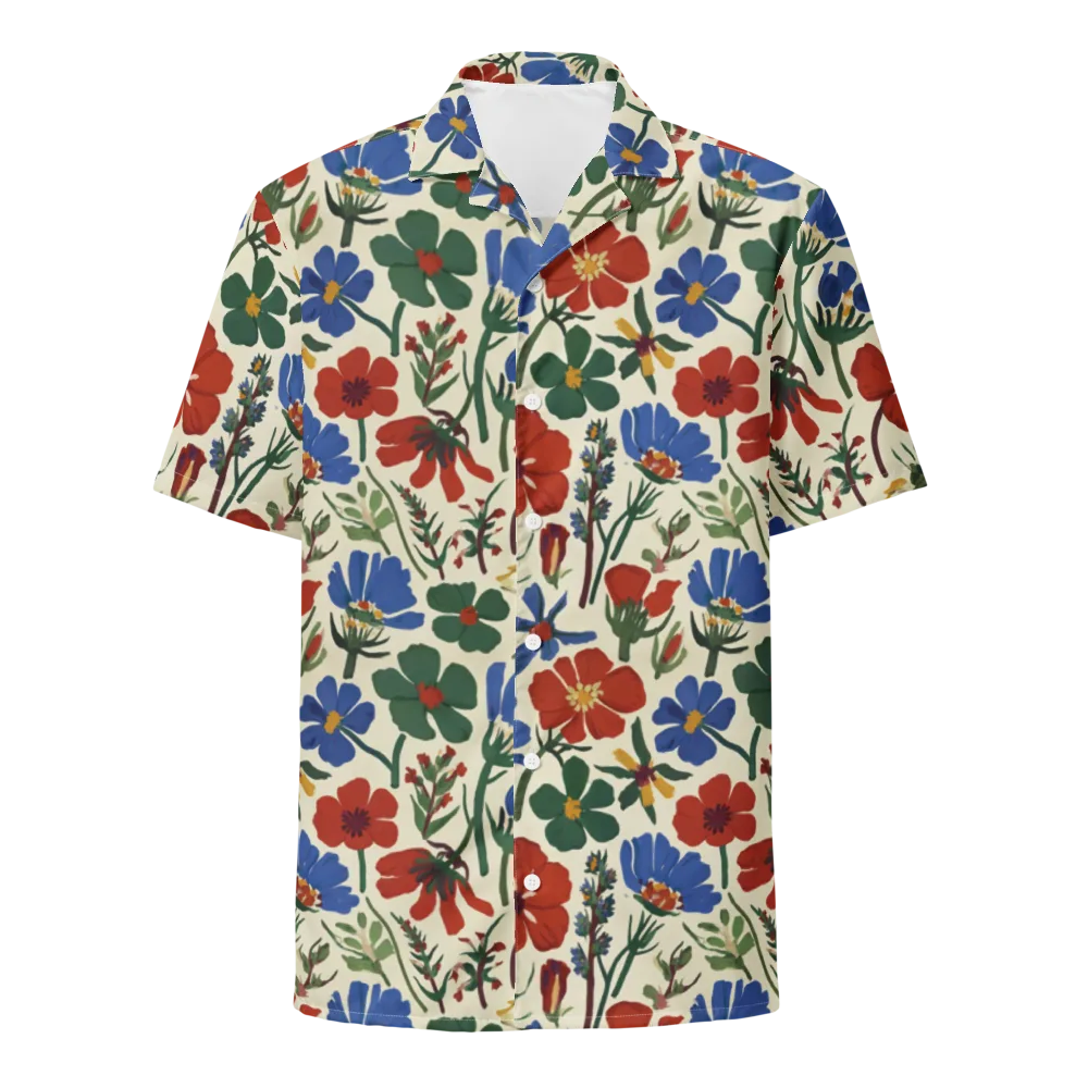 Garden Gouache on Button Shirt — Front