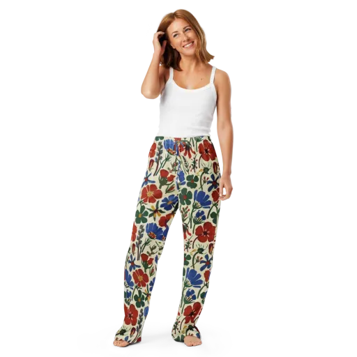 Garden Gouache on a Women's Pajama Pants