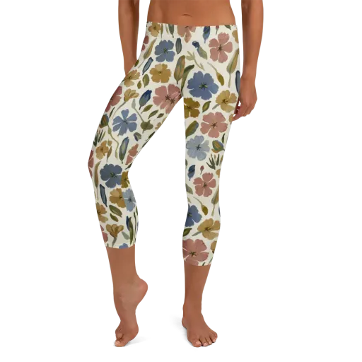 Harvest Garden on a Capri Leggings