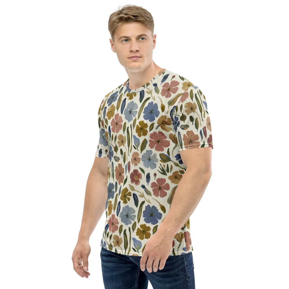Harvest Garden on Men's Crew Neck T-Shirt — Left