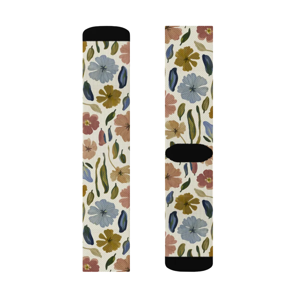 Harvest Garden on Socks — Left Sock