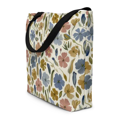 Harvest Garden on a Large Tote Bag W/ Pocket