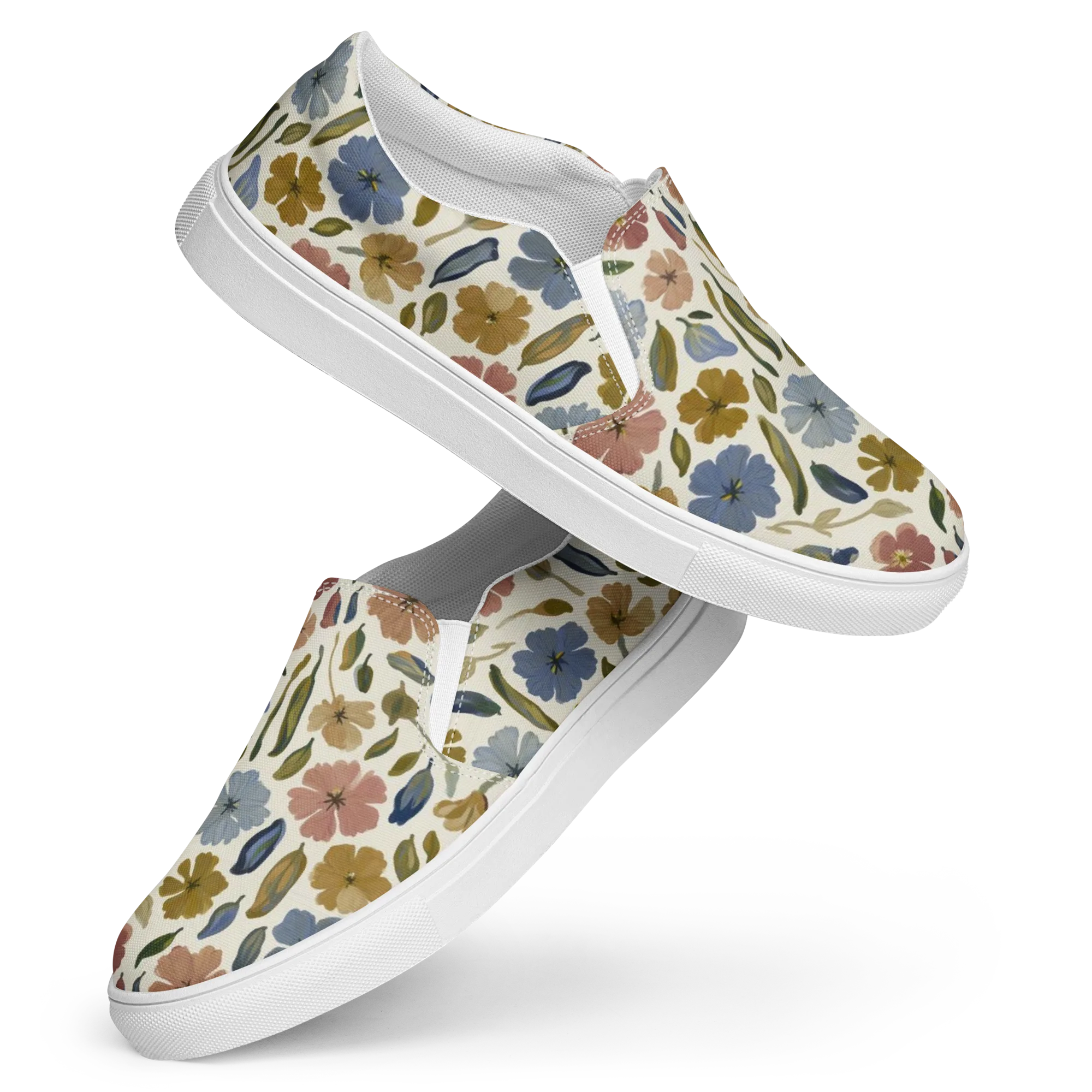 Harvest Garden on Women's Slip-On Canvas Shoes — Front