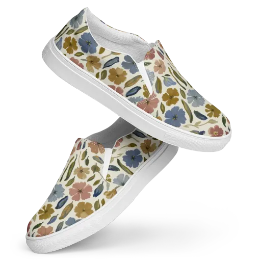 Harvest Garden on a Women's Slip-On Canvas Shoes