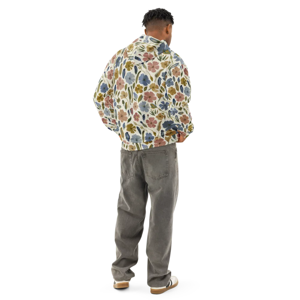 Harvest Garden on Cotton Hoodie — Back
