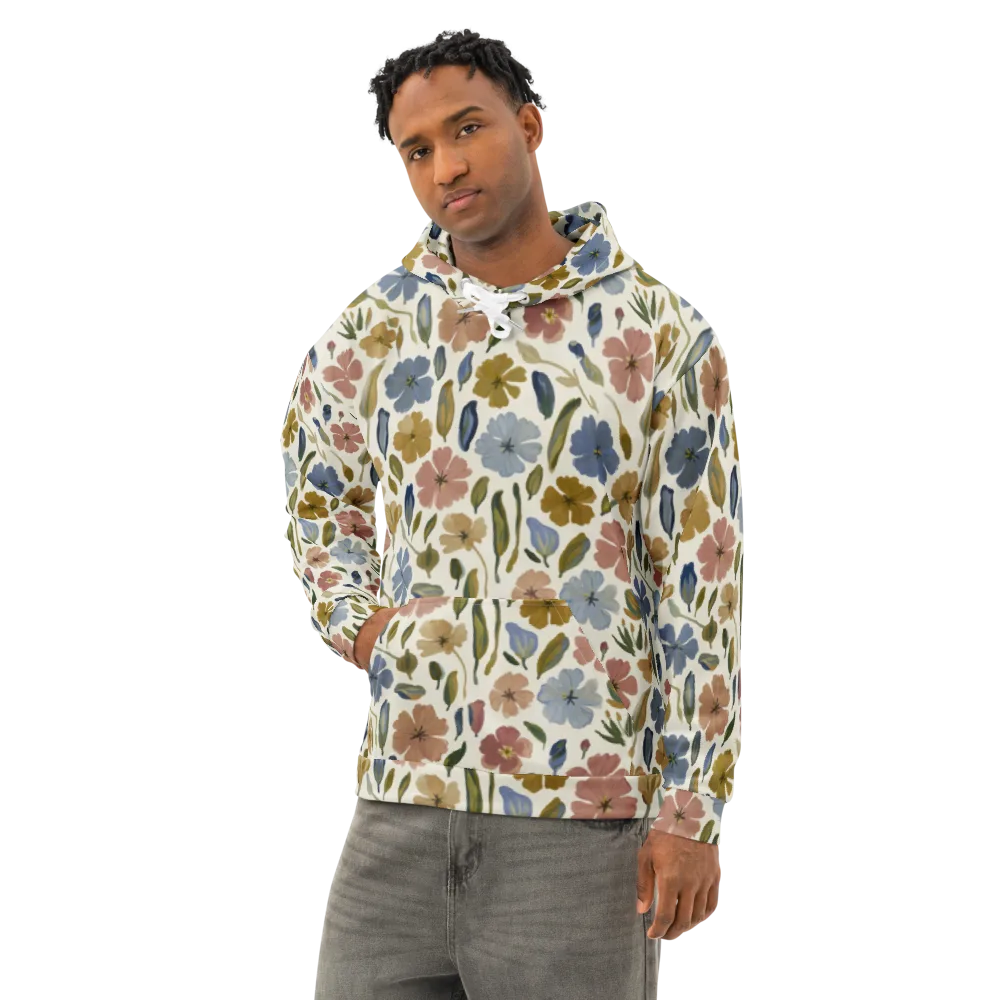 Harvest Garden on Cotton Hoodie — Left Front
