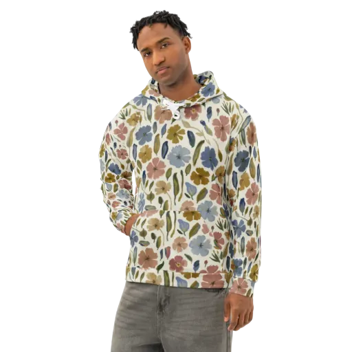 Harvest Garden on a Cotton Hoodie