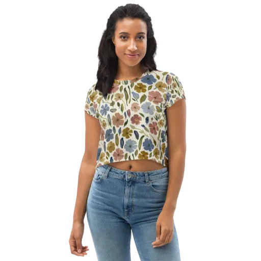 Harvest Garden on a Crop Tee