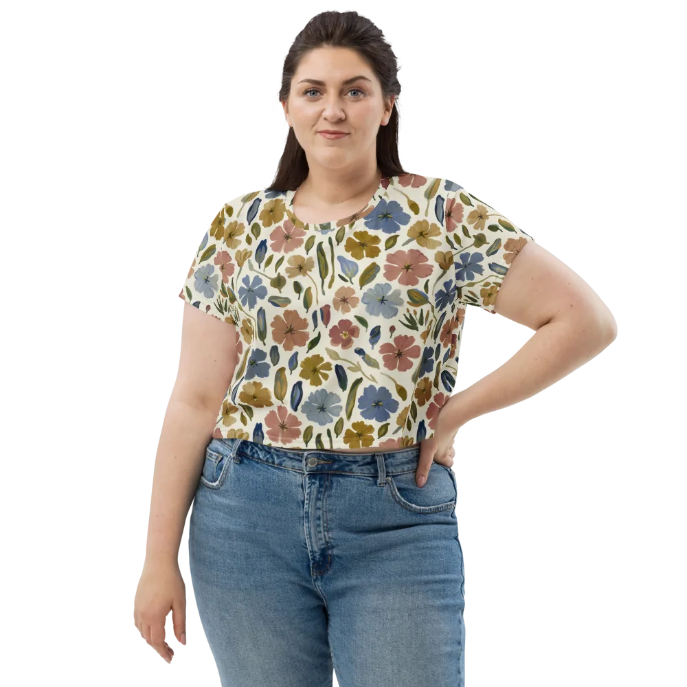 Harvest Garden on Crop Tee — Front