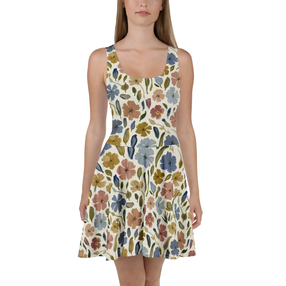 Harvest Garden on Skater Dress — Front