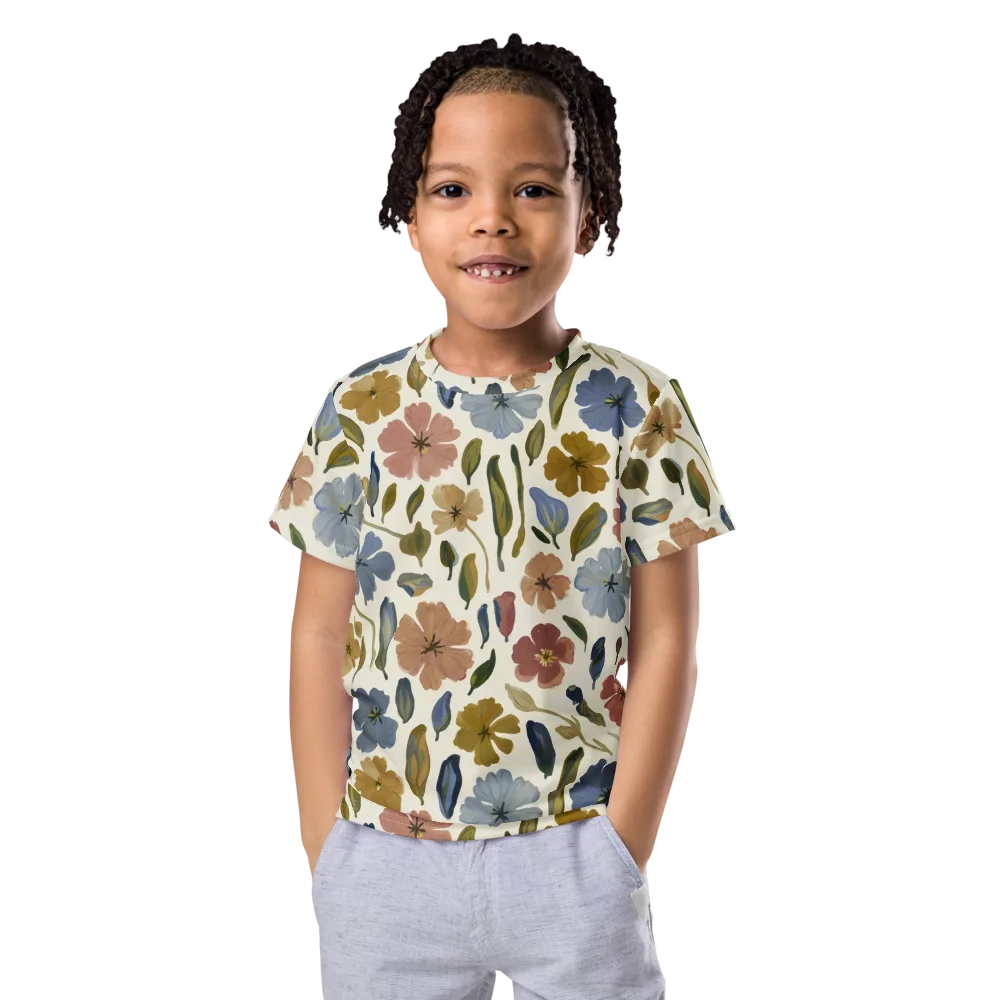 Harvest Garden on Kids Crew Neck T-Shirt — Front