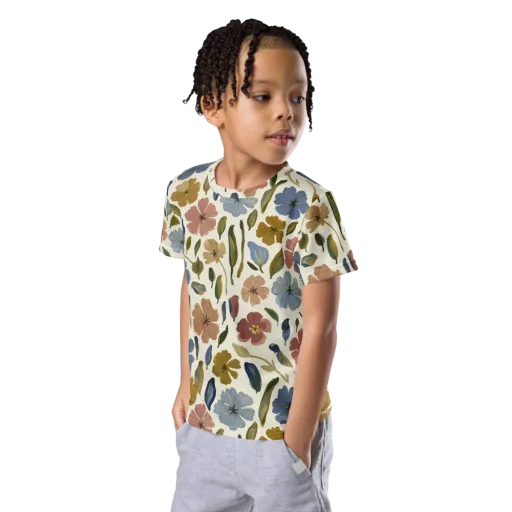 Harvest Garden on a Kids Crew Neck T-Shirt