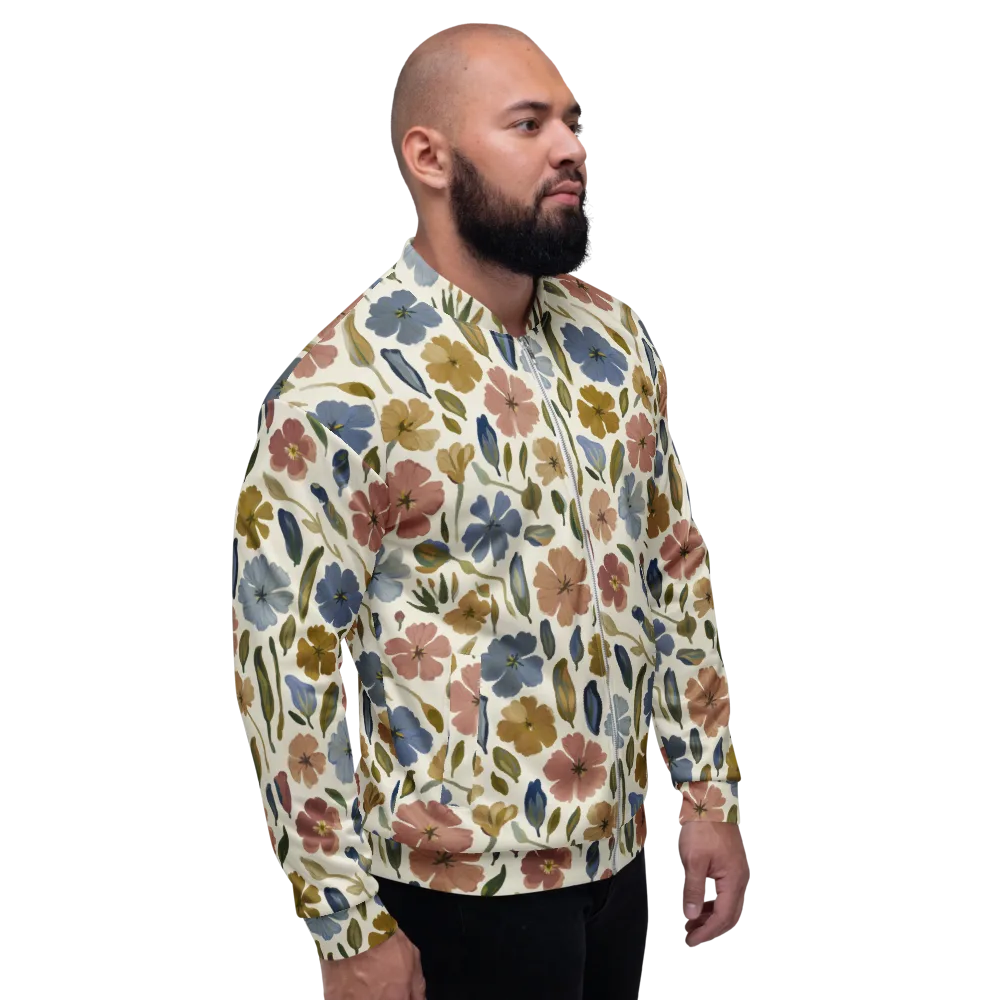 Harvest Garden on Bomber Jacket — Right
