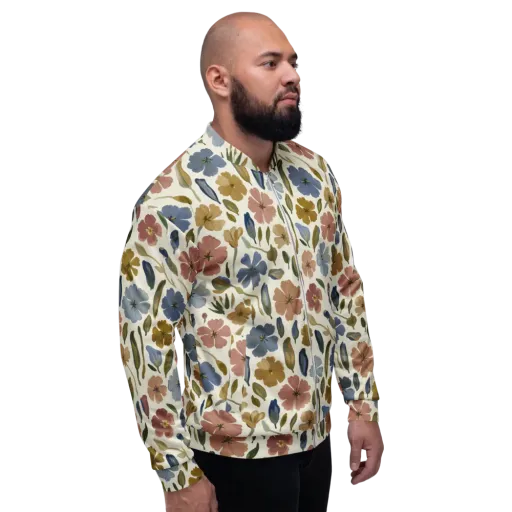 Harvest Garden on a Bomber Jacket