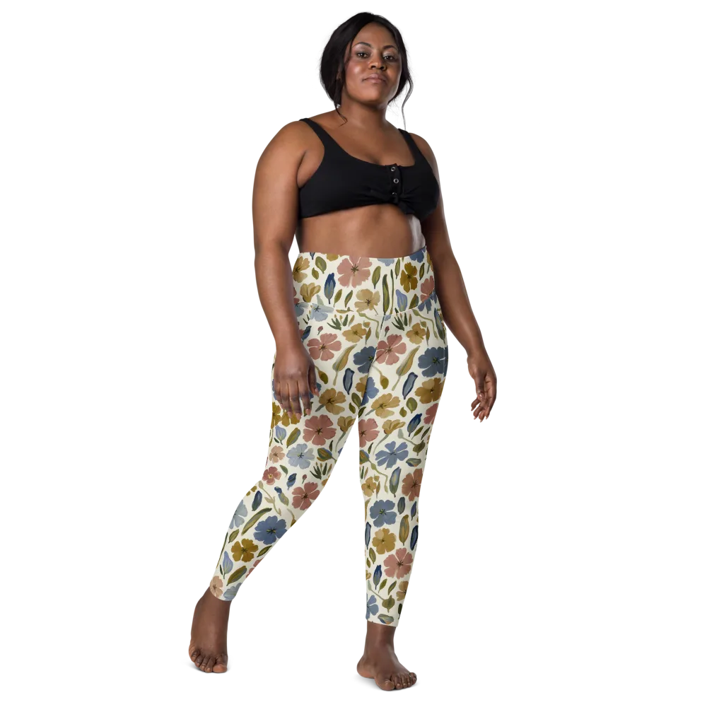 Harvest Garden on Leggings with Pockets — Front