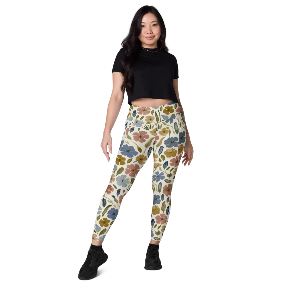 Harvest Garden on Leggings with Pockets — Front