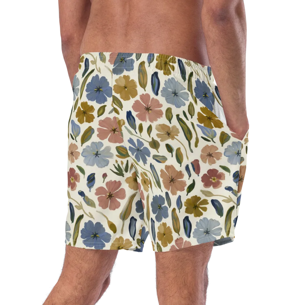 Harvest Garden on Swim Trunks — Right Back
