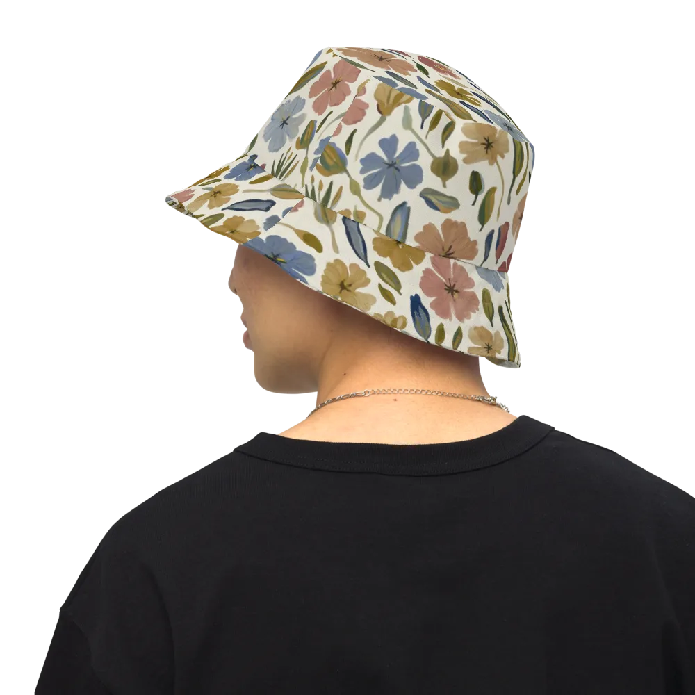 Harvest Garden on Reversible Bucket Hat — Back Inside