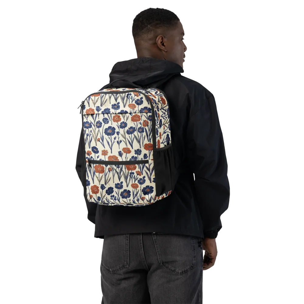 Rust And Midnight on Utility Backpack — Back
