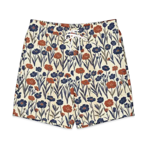 Rust And Midnight on a Men's Board Shorts