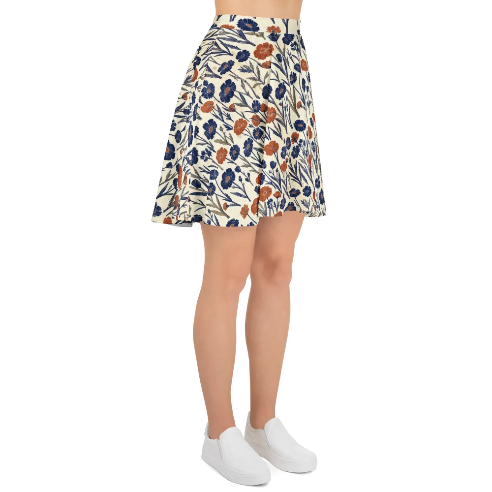 Rust And Midnight on Skater Skirt — Right
