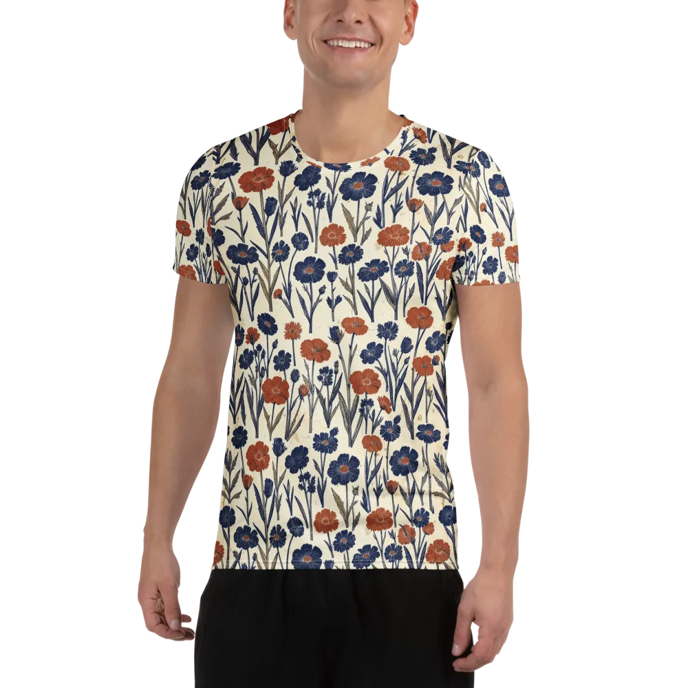 Rust And Midnight on Men's Athletic T-Shirt — Front