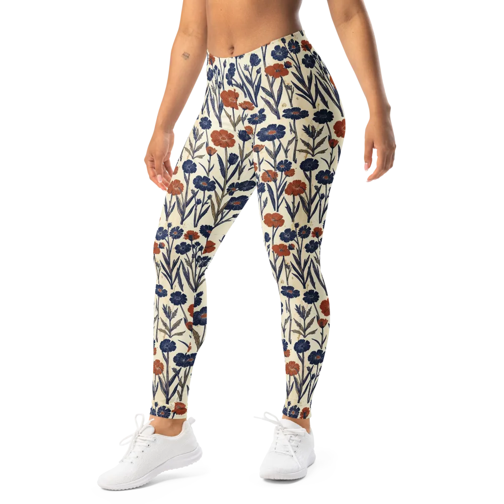 Rust And Midnight on Leggings — Left Front