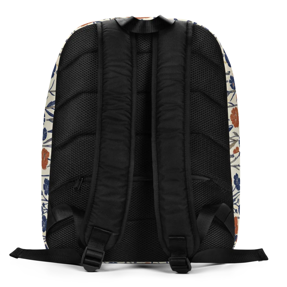 Rust And Midnight on Minimalist Backpack — Back