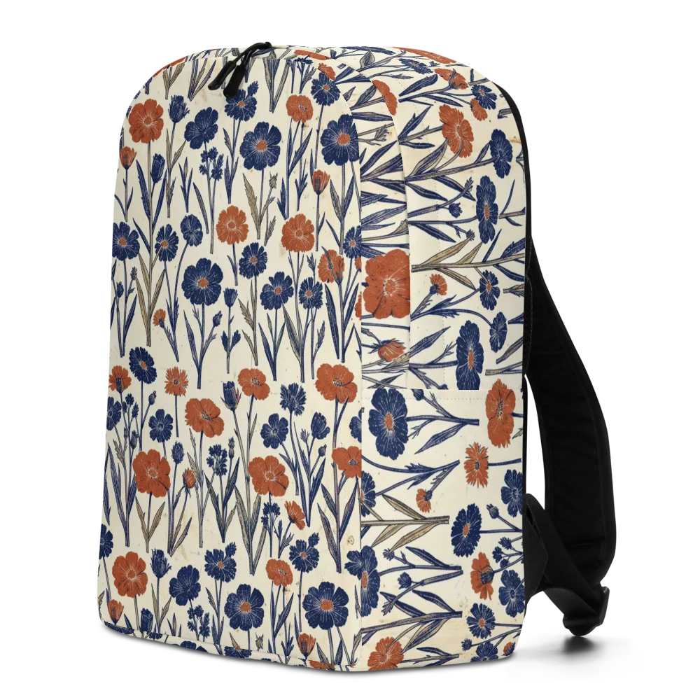 Rust And Midnight on Minimalist Backpack — Left
