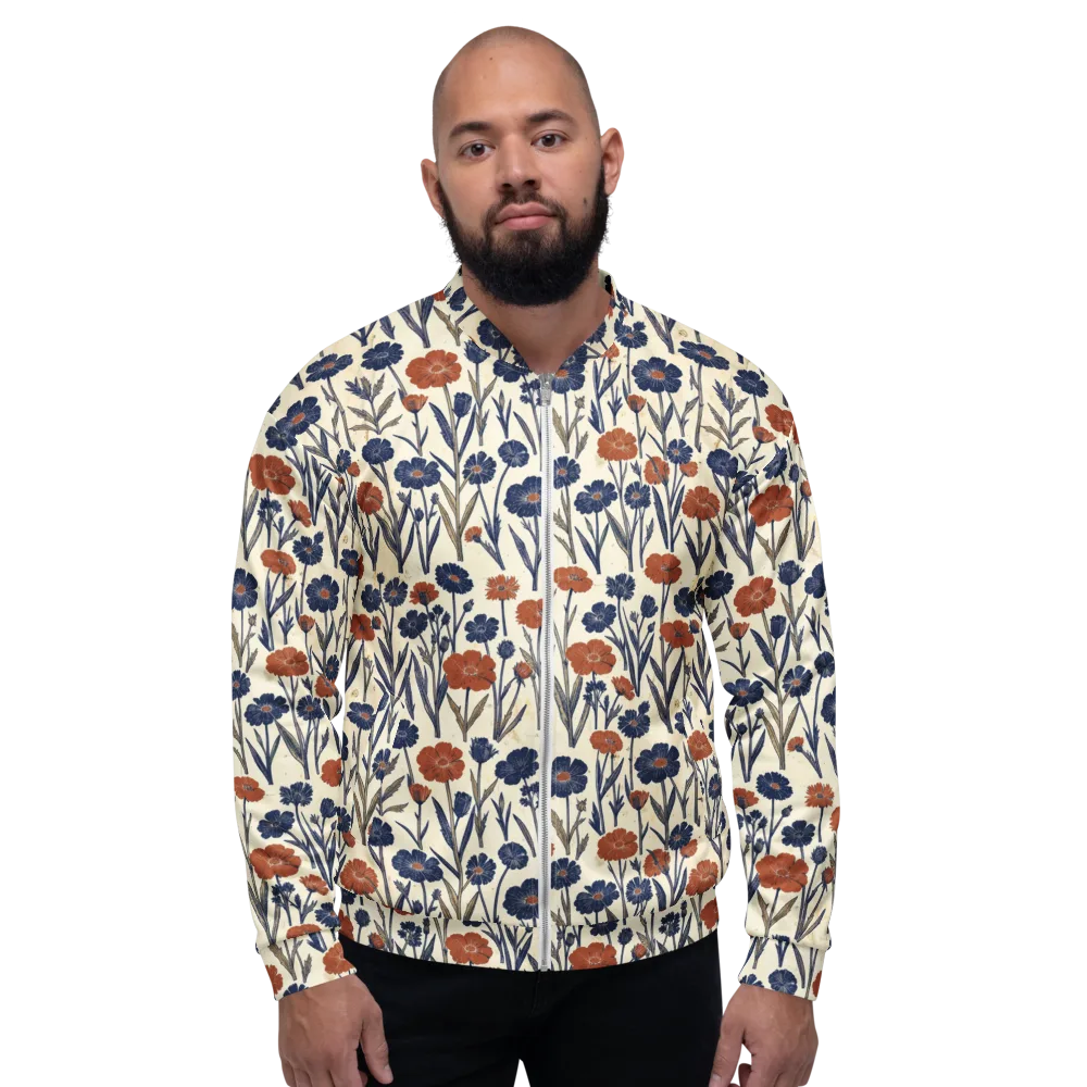 Rust And Midnight on Bomber Jacket — Front