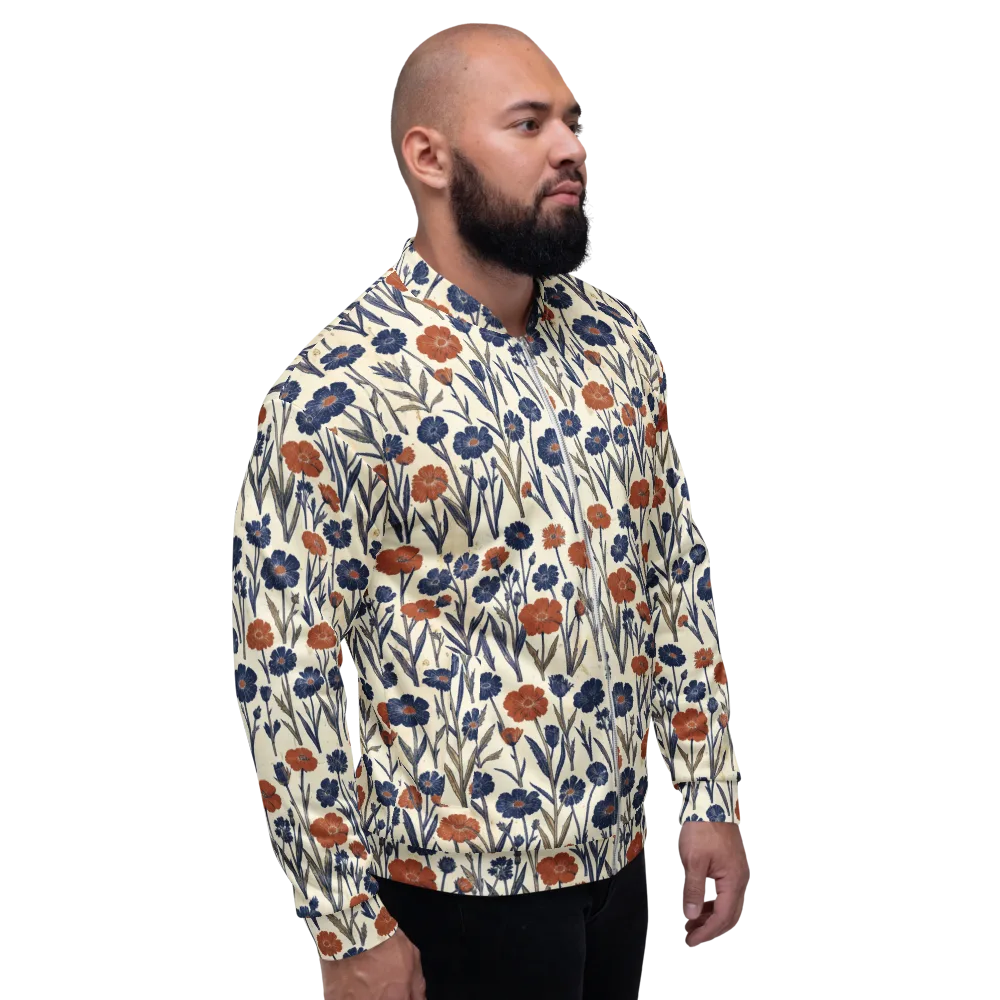 Rust And Midnight on Bomber Jacket — Right