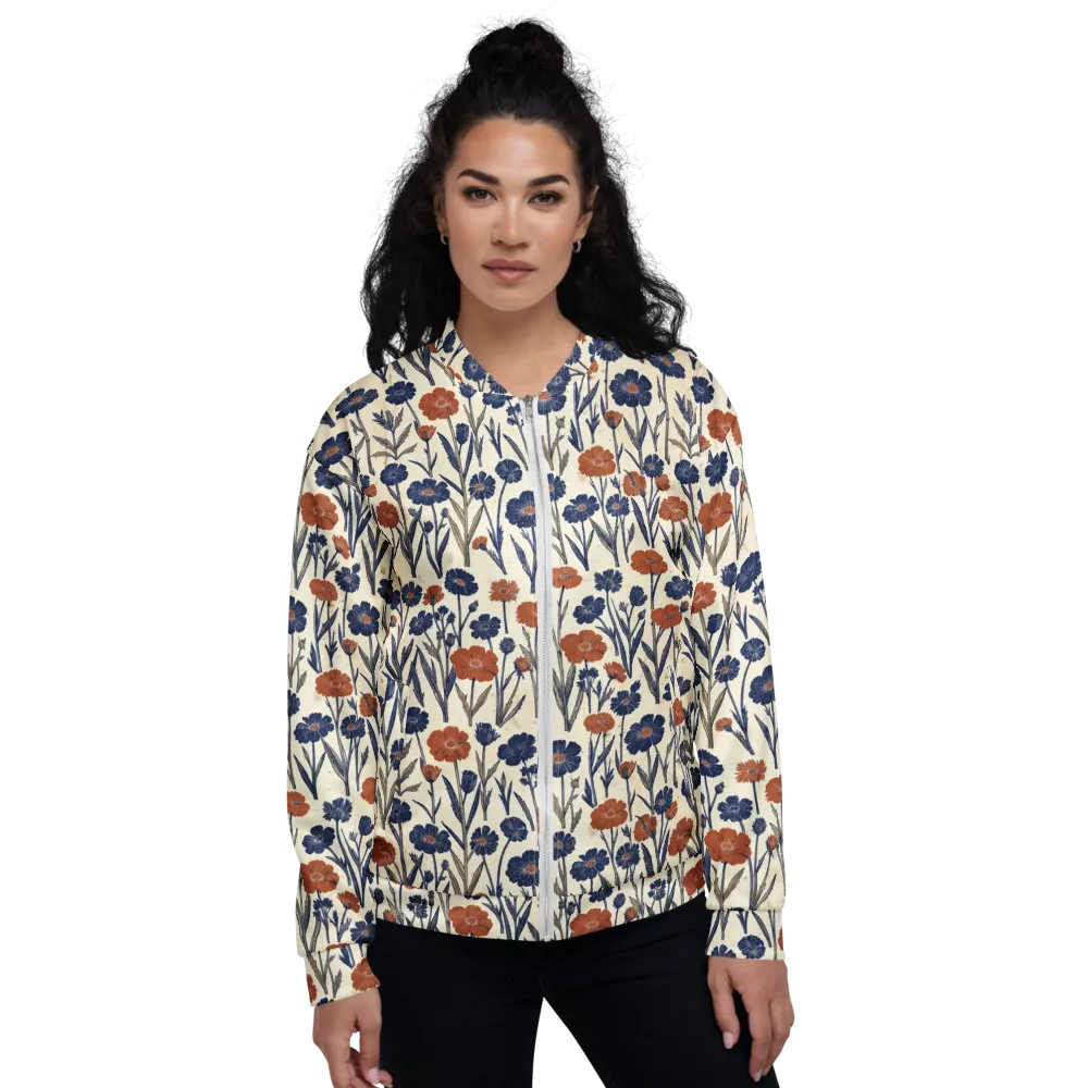 Rust And Midnight on Bomber Jacket — Front