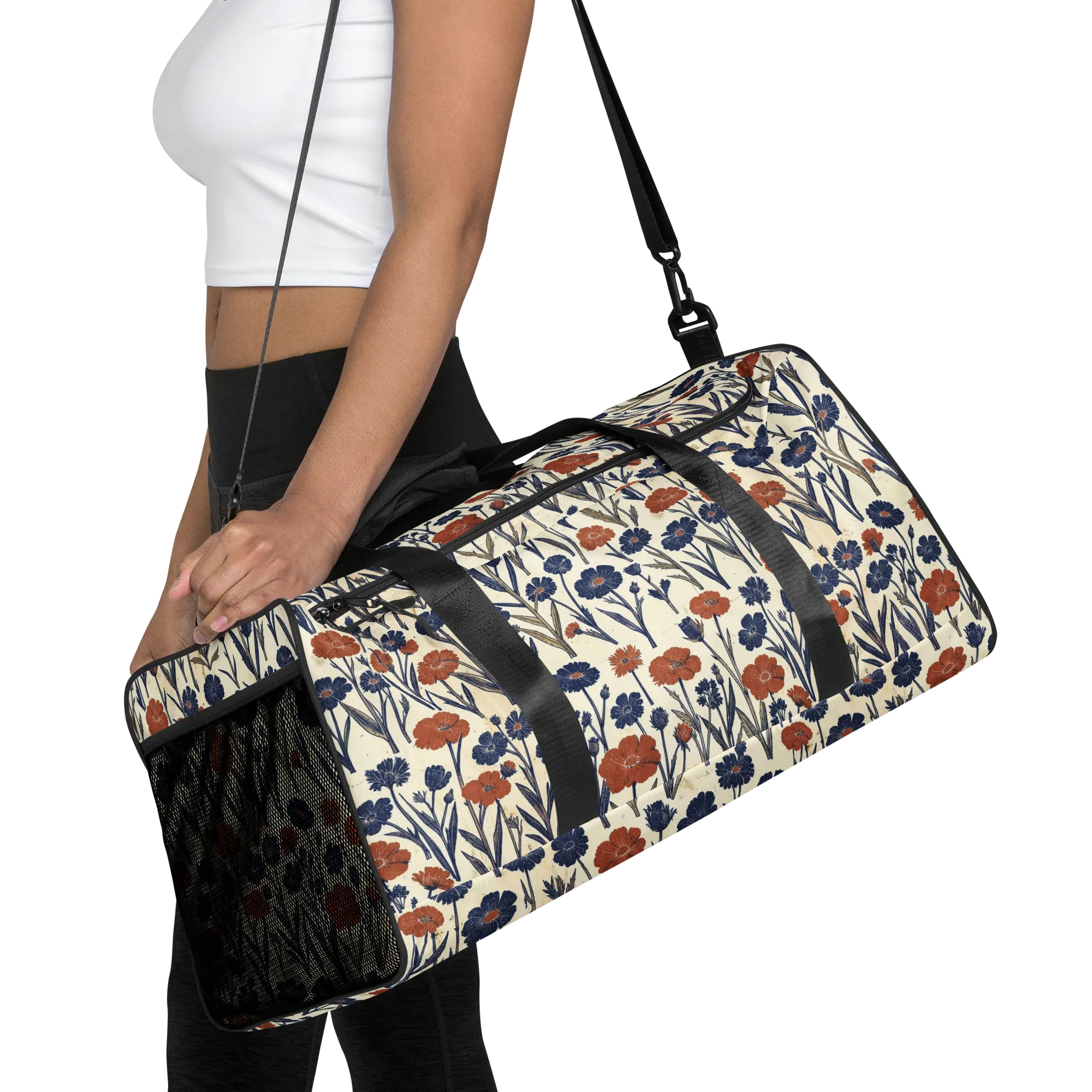 Rust And Midnight on Duffle Bag — Front