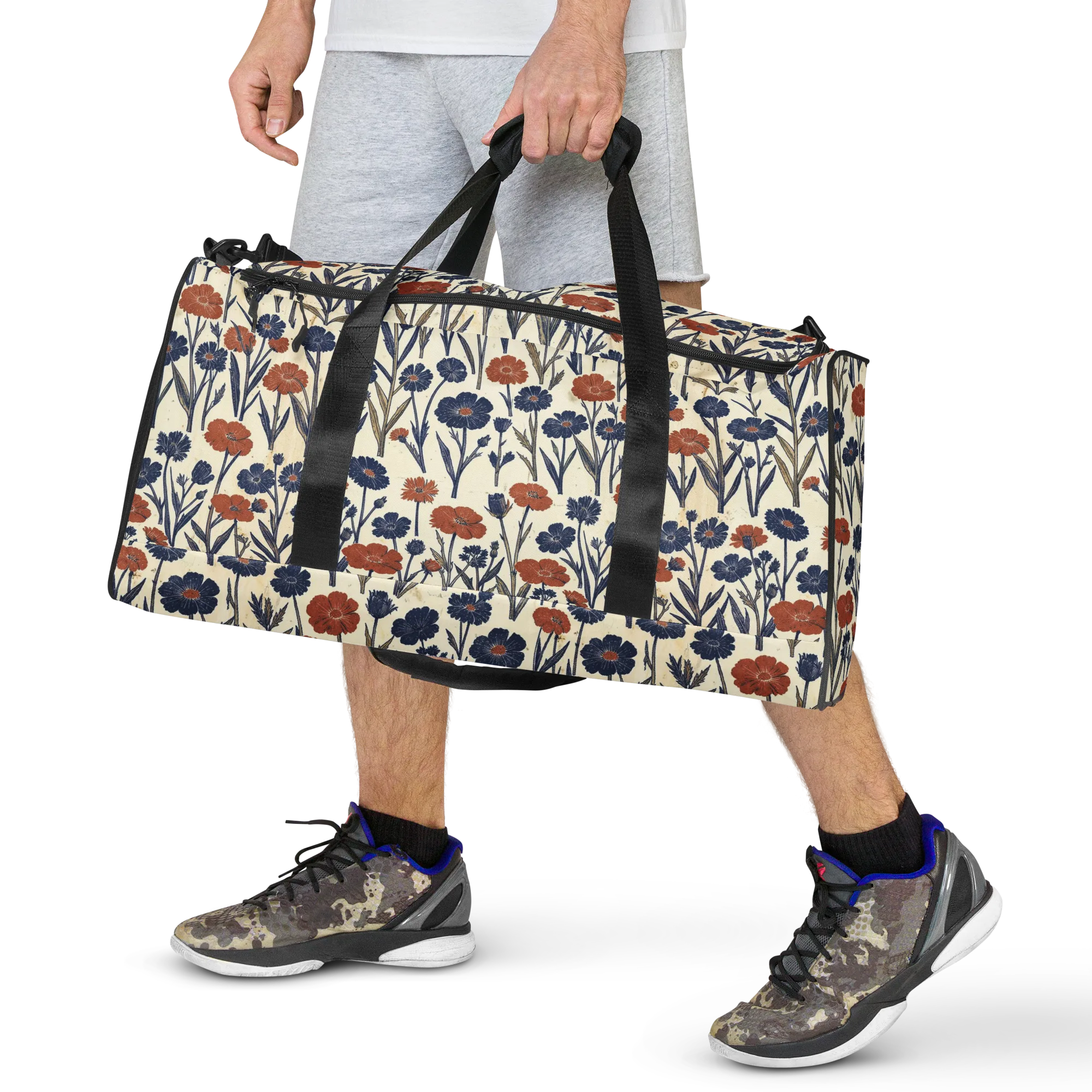 Rust And Midnight on Duffle Bag — Front