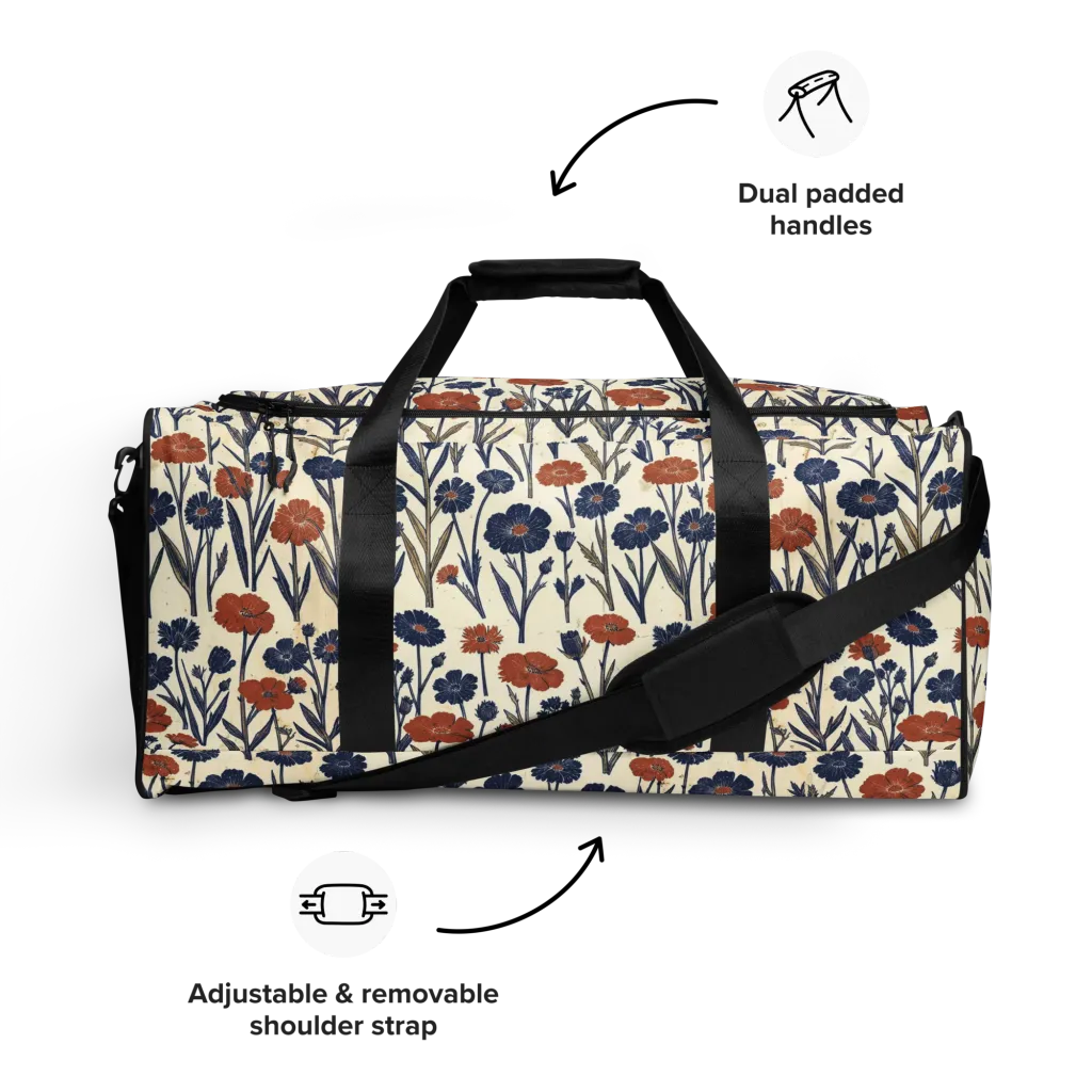 Rust And Midnight on Duffle Bag — Front