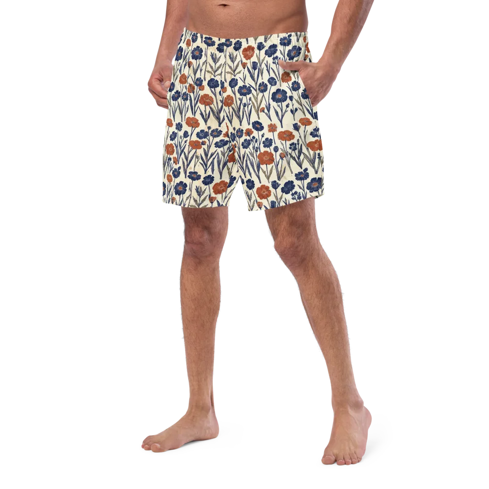 Rust And Midnight on Swim Trunks — Left Front