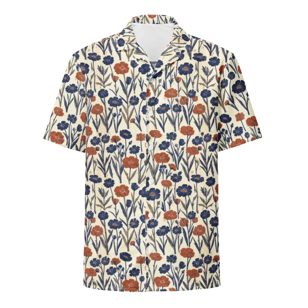 Rust And Midnight on Button Shirt — Front