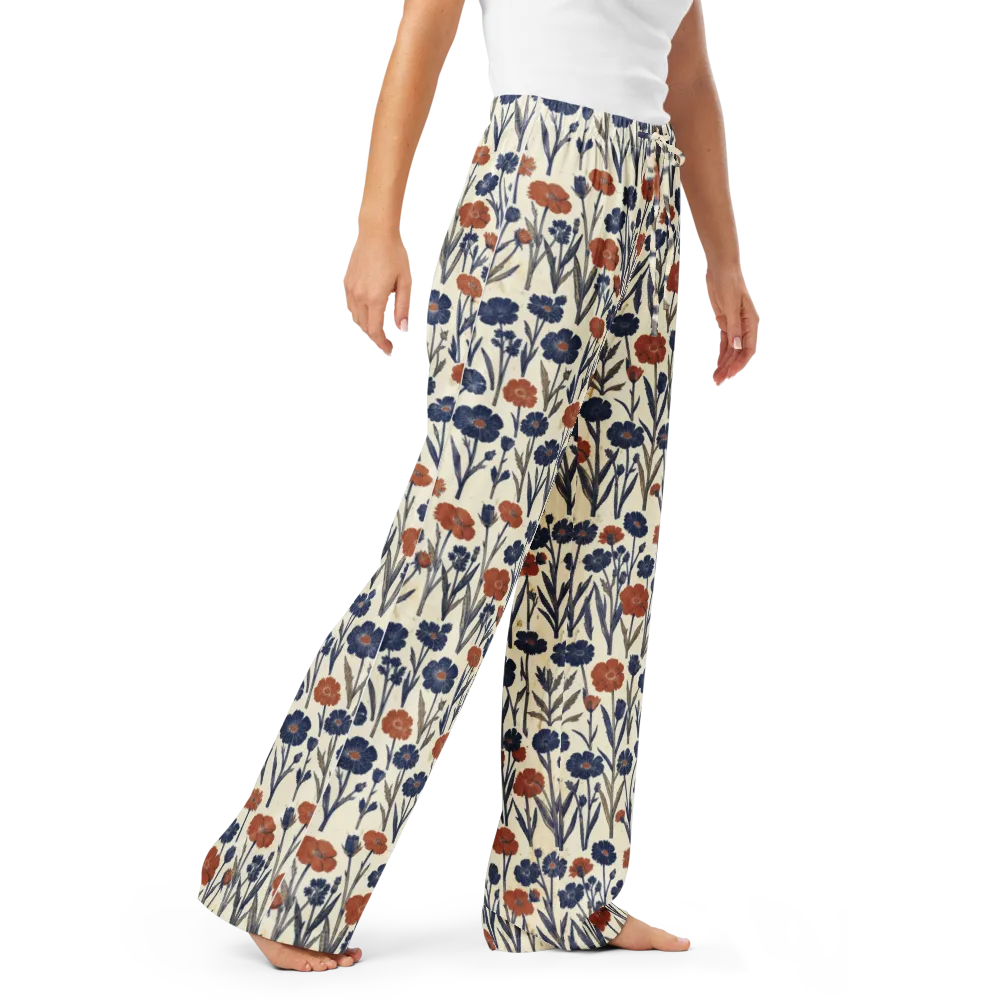 Rust And Midnight on Women's Pajama Pants — Right Front