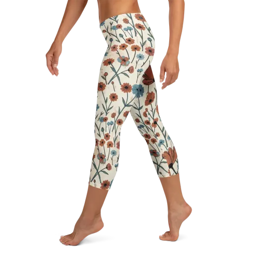 Bluebell Ember on a Capri Leggings