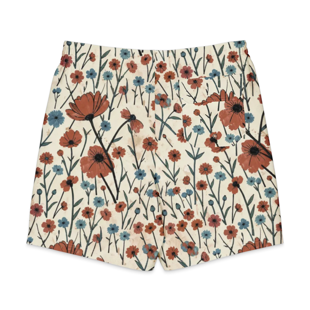 Bluebell Ember on Men's Board Shorts — Back
